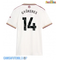 Camisa de time de futebol Arsenal Viktor Gyokeres #14 Replicas 3º Equipamento Feminina 2025-26 Manga Curta